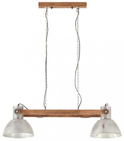 ezüstszínű ipari függőlámpa 25 W 109 cm E27