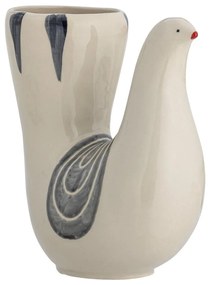 Krémszínű agyagkerámia kézzel festett váza (magasság 19 cm) Trudy – Bloomingville