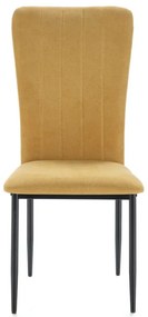 Mustársárga étkezőszék szett 4 db-os Holly – Marckeric