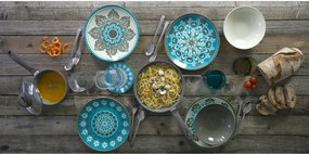 Cala Jondal Mar 18 db-os agyagkerámia és porcelán étkészlet - Villa d'Este