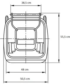 Hulladéktároló 120L zöld