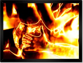 Poszterek keretben 40x30 Lángoló szerelem Love