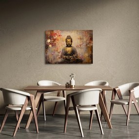 Üveg kép - Buddha, festészet (70x50 cm)