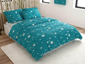 Mikroszálas ágyneműhuzat NIGHT SKY türkiz Ágyneműhuzat mérete: 70 x 90 cm | 140 x 200 cm