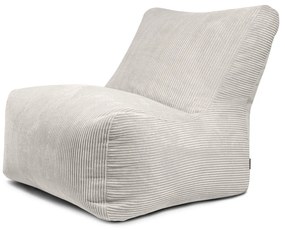 Krémszínű kordbársony babzsákfotel Seat 100 Lounge – SLOWDOWN