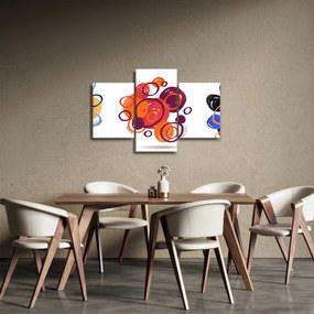 Színes körök képe (90x60 cm)