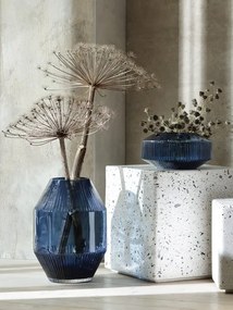 LSA International Rotunda váza, h 37 cm, zafír - LSA nemzetközi