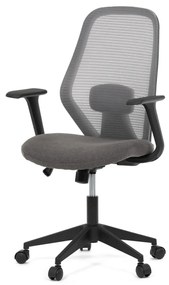 Scaun de birou pivotant de culoare gri cu mecanism de balansare. KA-V3149