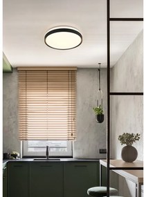 Fekete-fehér LED mennyezeti lámpa ø 47 cm Spacy – Trio