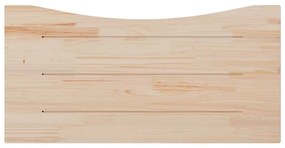 tömör fenyőfa asztallap 100 x 50 x 2,5 cm