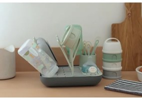 Beaba - Cumisüveg szárítóállvány zöld/szürke