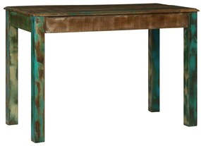 Asztal 112x55x76 cm Szilárd Fa Újrahasznosított