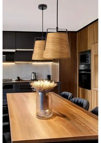 Csillár zsinóron MILBURY 1xE27/40W/230V barna