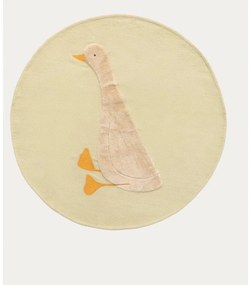 Világossárga pamut gyerek szőnyeg ø100 cm Milu – Kave Home