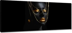 Vászonkép 100x40 Arannyal bevont fej