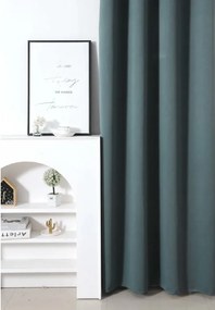 Kék-zöld OXFORD függöny 140x250 cm Felfüggesztés: Fém gyűrűk