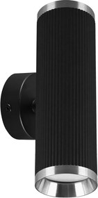 Fali lámpa kétoldalas felső-alsó Frida Wll 2xGU10 IP20 fekete/króm