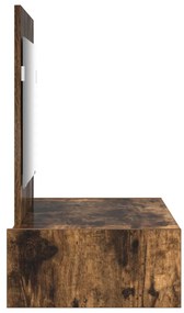 Falra akasztható öltözködőasztal Füstölt tölgy 83x40x70 cm