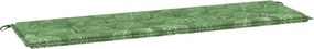 vidaXL Pad párna Levél Levélminta 150 x 50 x 3 cm Oxford Szövet