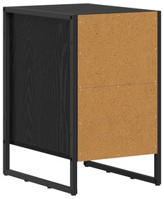 vidaXL Éjjeli asztal Fekete tölgy 39,5 x 30 x 50 cm Faanyag