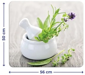 WENKO 2712940500 - Élelmiszerbiztos fedőlap 56x50 cm színes/átlátszó