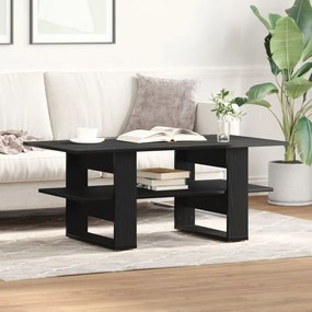 Fekete Tölgy Kávézó Asztal 102x55x42 cm Műanyag