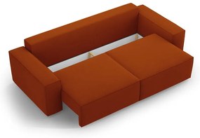 Téglavörös kinyitható kanapé 247 cm Jodie – Micadoni Home