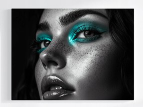 Poszter Portré Nő Művészi Smink Modern 100x75