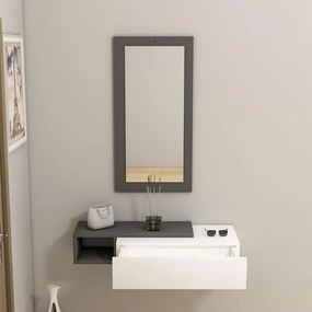 Fali polc Vien - Anthracite, White