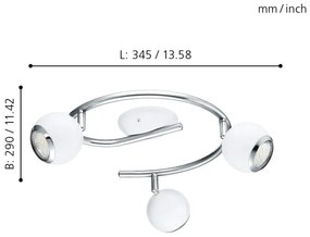EGLO 31003 - BIMEDA LED-es spotlámpa 3xGU10/3W LED
