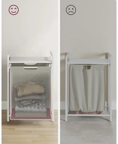 REX fehér szennyeskosár