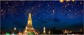 Kép - A boldogság lámpásai, Bangkok (120x50 cm)