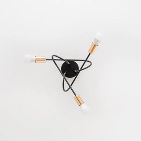 LED felületre szerelt csillár OXFORD 3xE27/15W/230V fekete