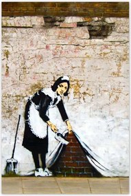 Poszterek 80x120 Banksy Takarítónő Grafiti