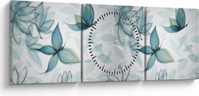 Kép - kék csokornyakkendő (órával) (90x30 cm)