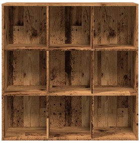 antik fa színű könyvszekrény 98 x 29 x 97,5 cm
