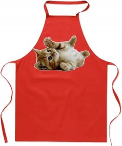 Konyhai kötény Lusta Aranyos Cica Ajándék