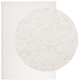 PAMPLONA krémszínű magas szálú bolyhos modern szőnyeg 160x230cm