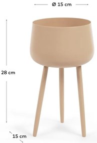 Fém virágtartó állvány ø 15 cm (magasság 28 cm) Apia – Kave Home
