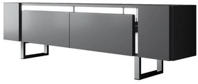 TV szekrény Yildiz - Anthracite, Silver