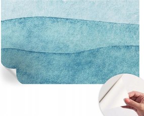 Dekoratív öntapadós fotótapéta Hálószobába Kék hullámok 416x254 cm