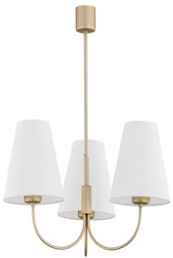 Argon 6267 - Csillár rúdon SAFIANO 3xE27/15W/230V arany