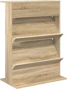 vidaXL Magazin állvány polcokkal Sonoma tölgy 70 x 41 x 96 cm Faanyag