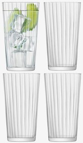 Üveg (nagy) Gio Line, 320 ml, átlátszó, 4 db-os készlet - LSA International