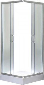 Spirit Matt 80x80x194 cm-es szögletes zuhanykabin, erősített akril zuhanytálcával