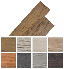 Dióbarna öntapadó 2 mm-es pvc padló burkolólap 5,02 m²