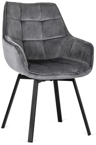 Forgó étkezőszék LUNA szürke