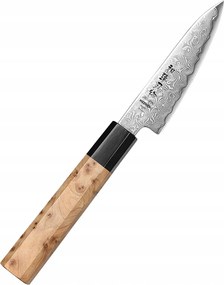 Hezhen Konyhai kés hámozó 10,5 cm blue steel damast 49 réteg 63 Hrc