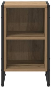 vidaXL Éjjeli asztal Művészi tölgy 39.5 x 30 x 50 cm Faanyag