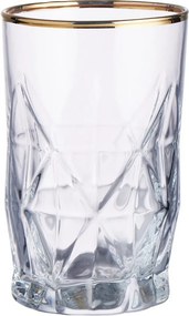 UPSCALE felespohár arany szegéllyel 110ml